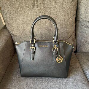 Michael Kors Large Ciara Saffiano Leather Womens Satchel Shoulder Bag NWT